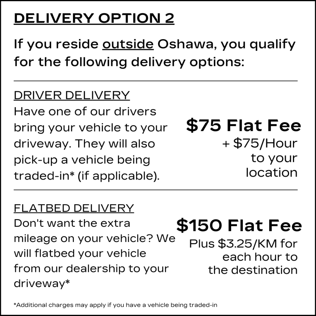 Home Delivery Option OMS Cadillac