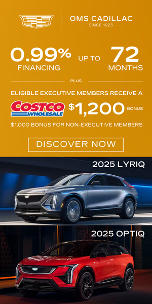Cadillac EV Event with 0.99% Financing & Costco Bonus