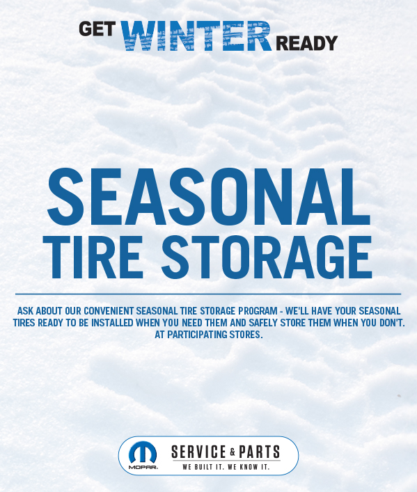 Seasonal Tire Storage