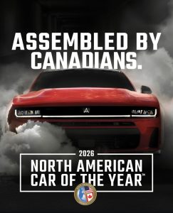 Assembled-in-Canada Dodge Charger Dominates: SIXPACK-powered Charger Leads Multi-energy Lineup to 2026 North American Car of the Year™ Victory