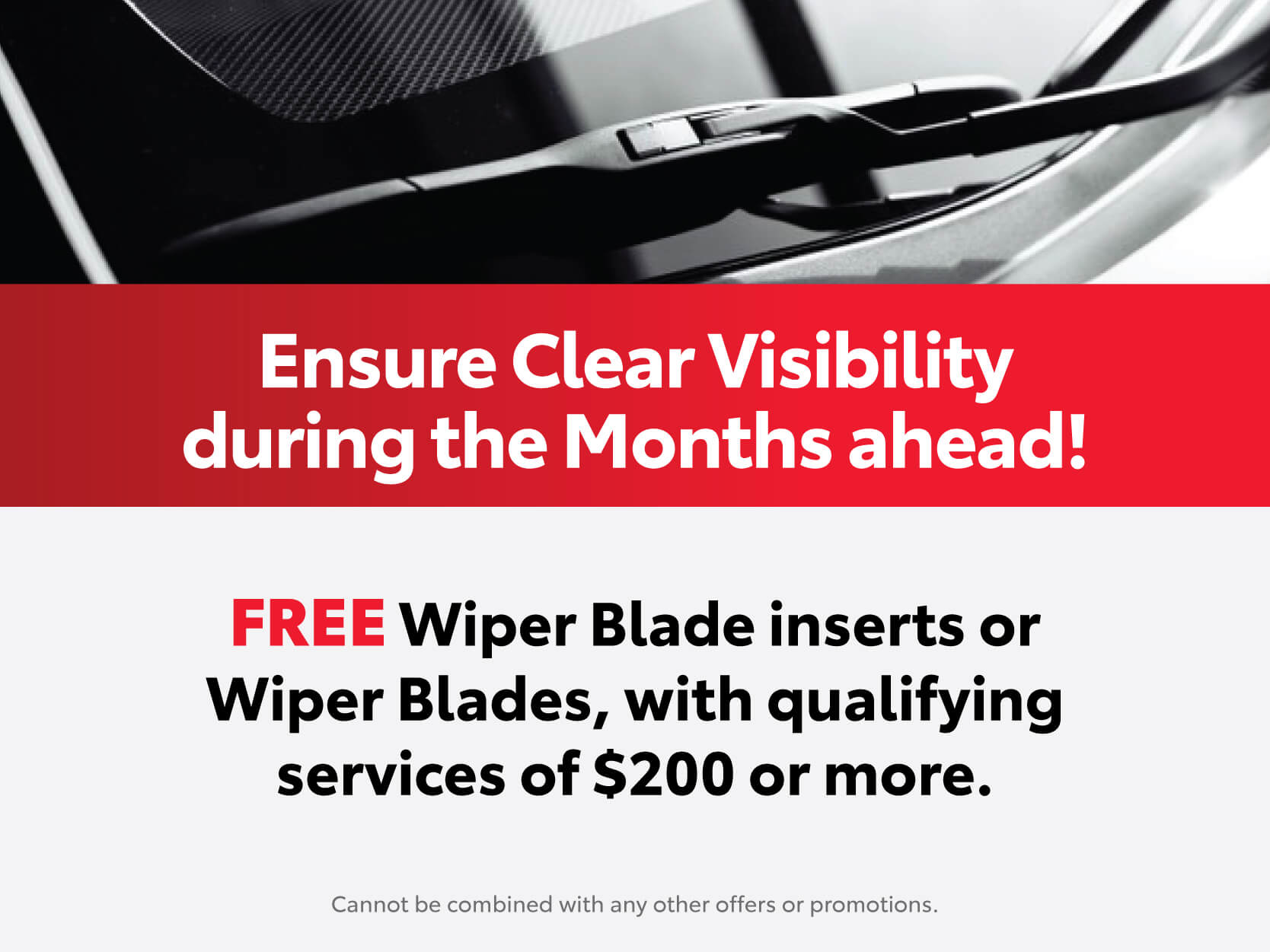 FREE Wiper Blade Inserts or Wiper Blades FREE Wiper Blade Inserts or Wiper Blades