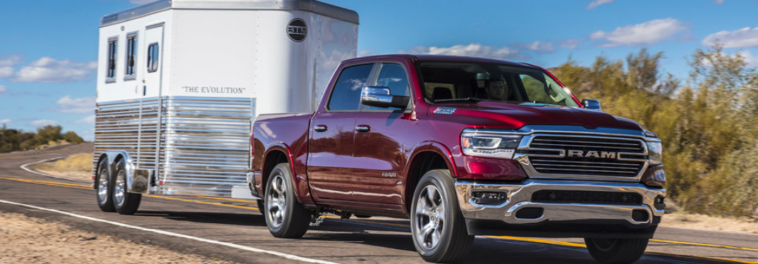 2022 Ram 1500 towing a trailer