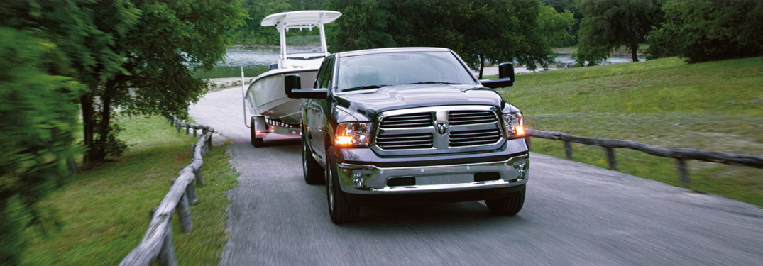 2022 Ram 1500 Classic towing a boat