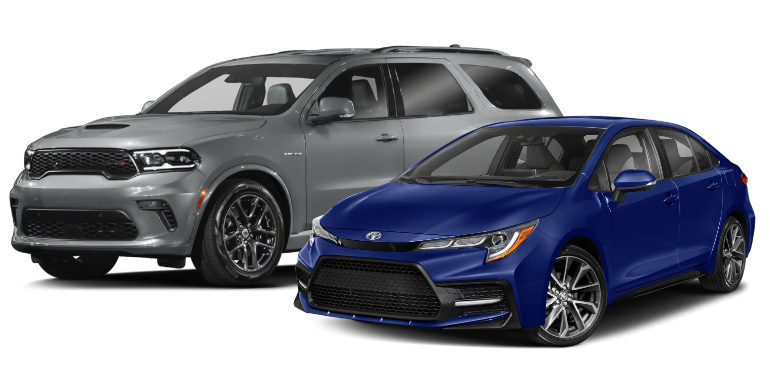 blue_toyota_corolla_and_grey_dodge_durango_models@2x