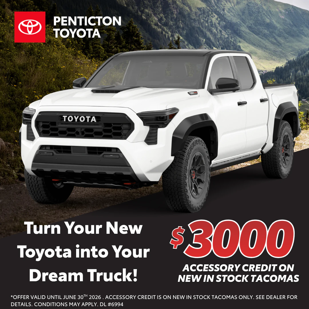 Tacoma Accessory Credit Special