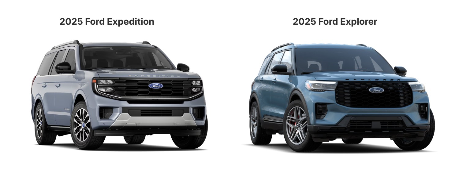 2025 Ford Expedition vs. 2025 Ford Explorer