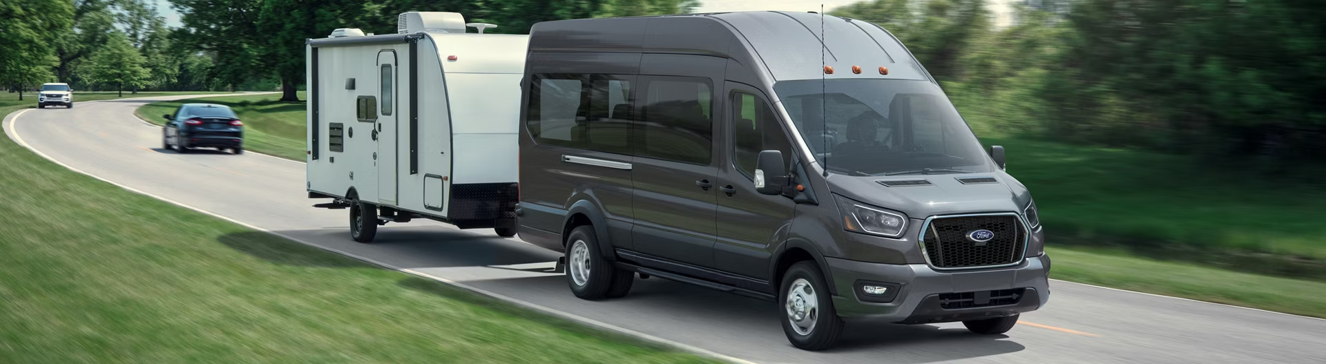 2026 Ford Transit van pulling trailer