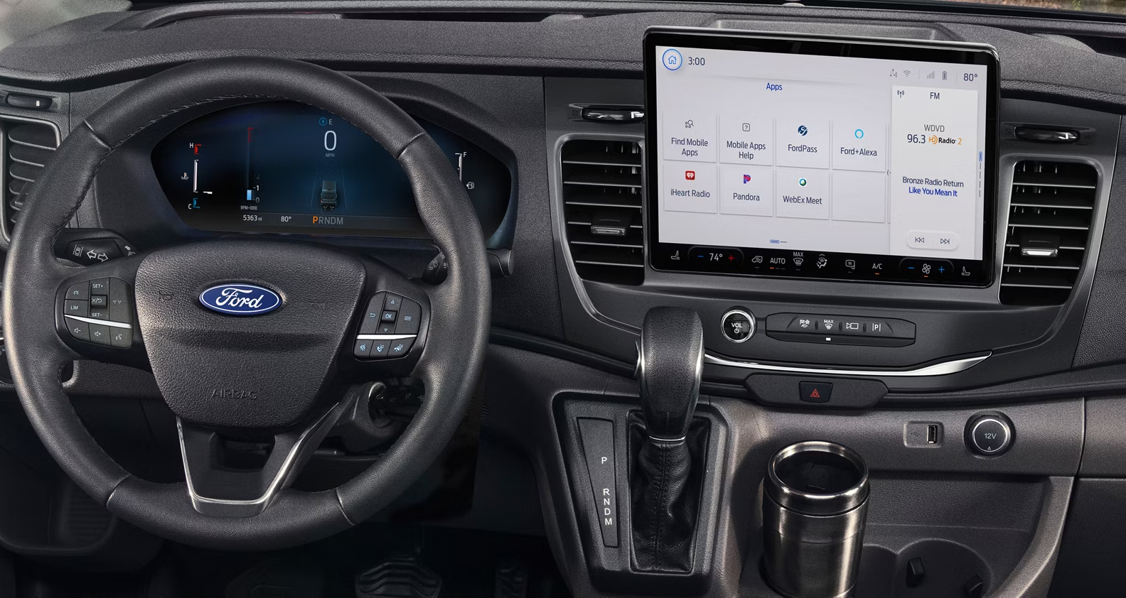 2026 Ford Transit steering wheel and multimedia screen