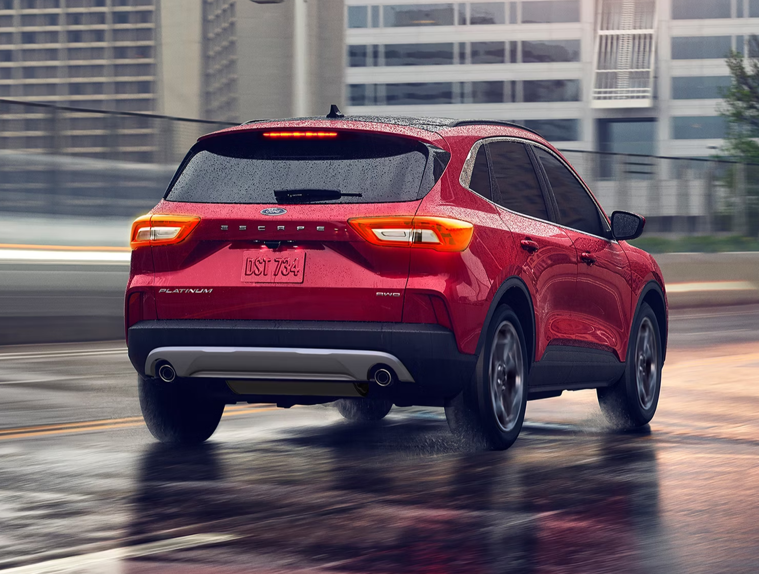 2026 Ford Escape parked on a rainy pavement