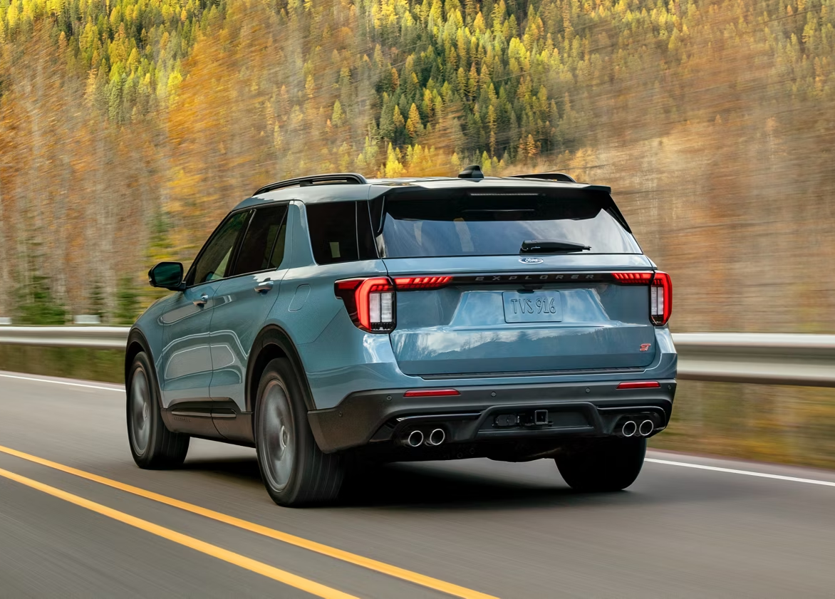 2026 Ford Explorer driving down road