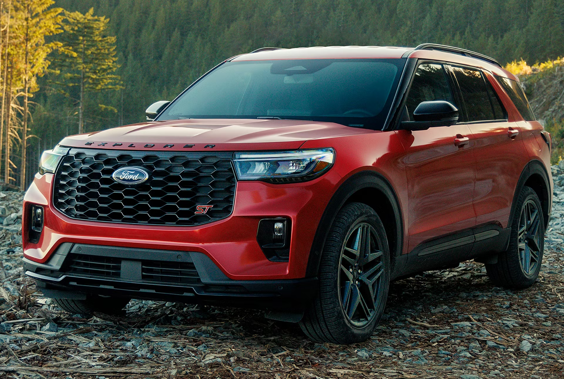 2026 Ford Explorer parked on gravel road
