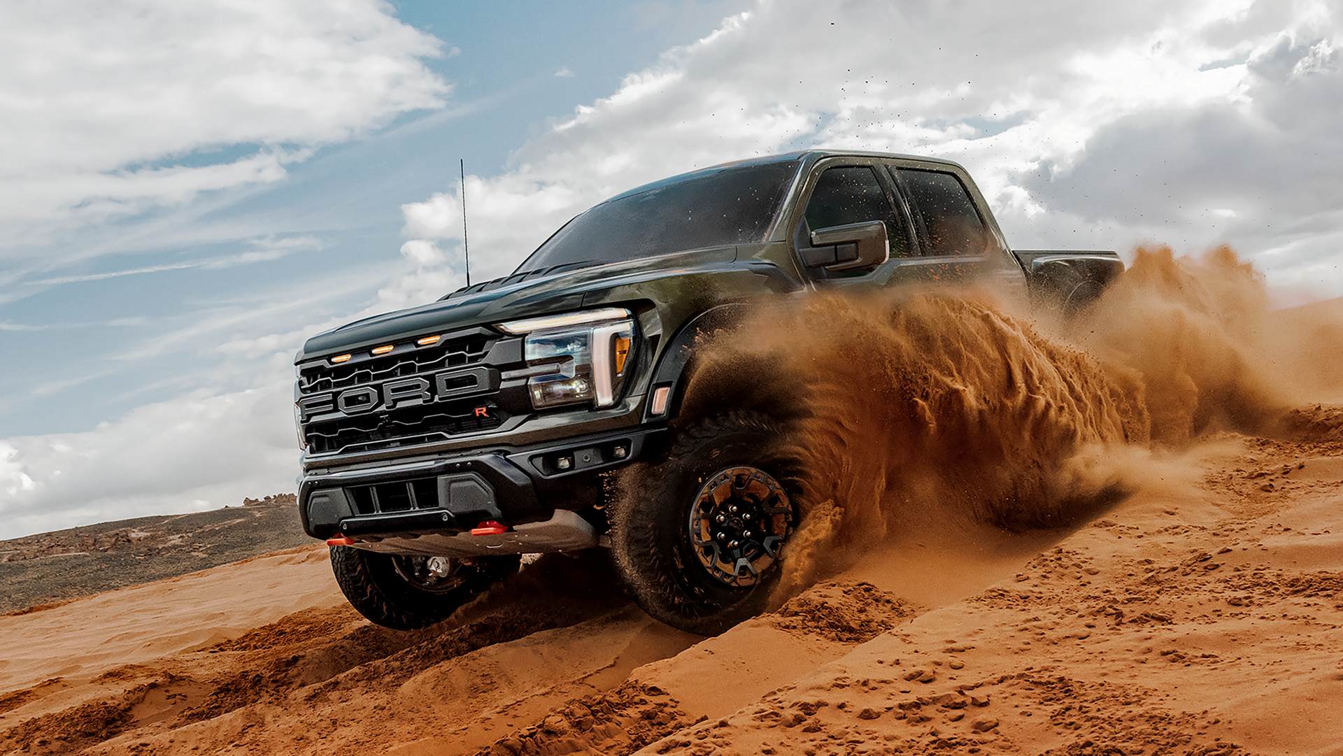 2026 Ford F-150 driving through dirt