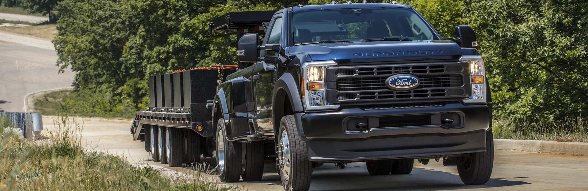 2026 Ford Super Duty pulling trailer