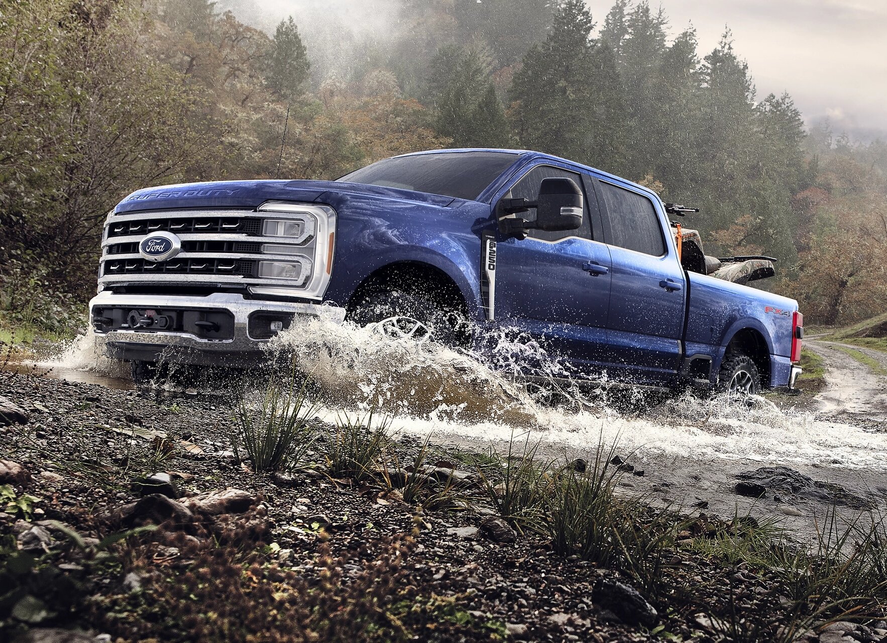 2026 Ford Super Duty driving through water