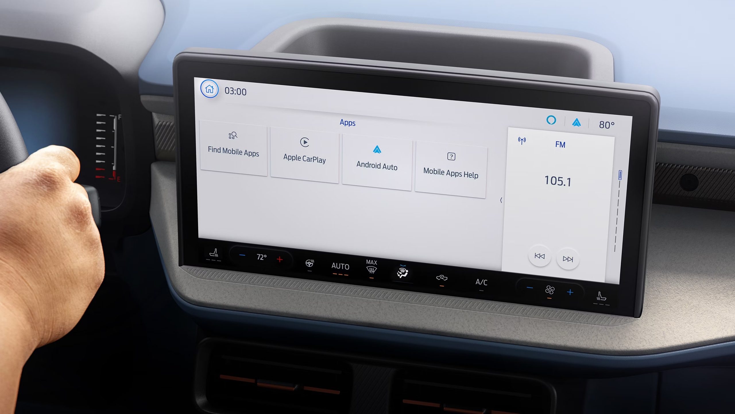 Centre display inside 2026 Ford Maverick