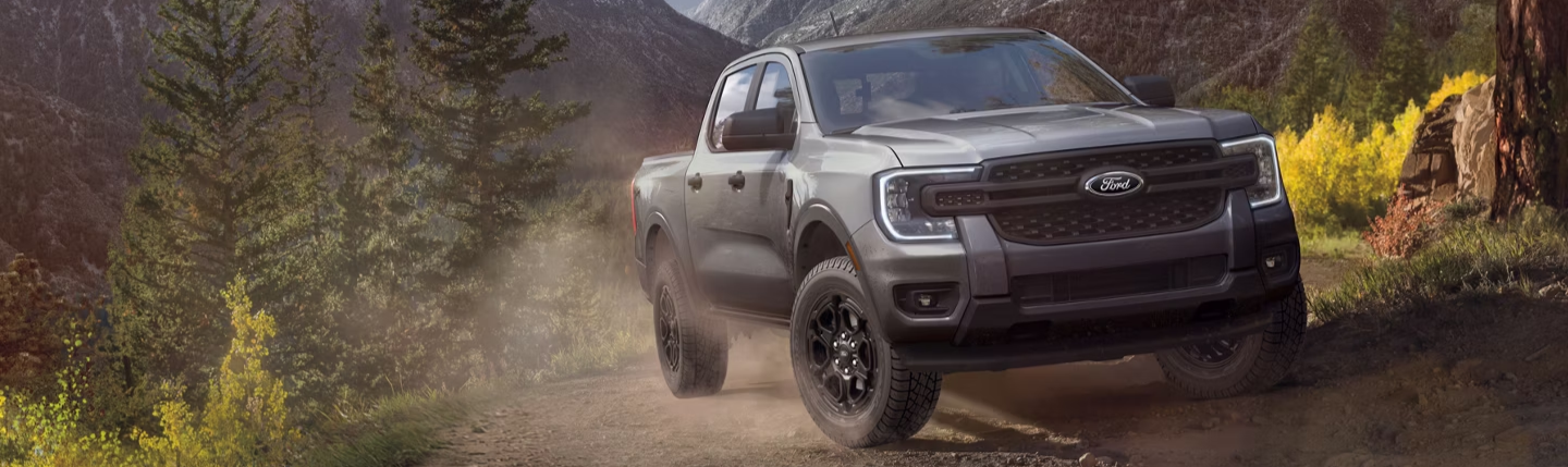 2026 Ford Ranger driving through dirt terrain