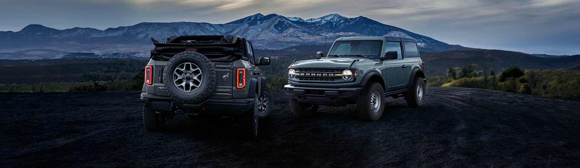 2026 Ford Bronco models outdoors