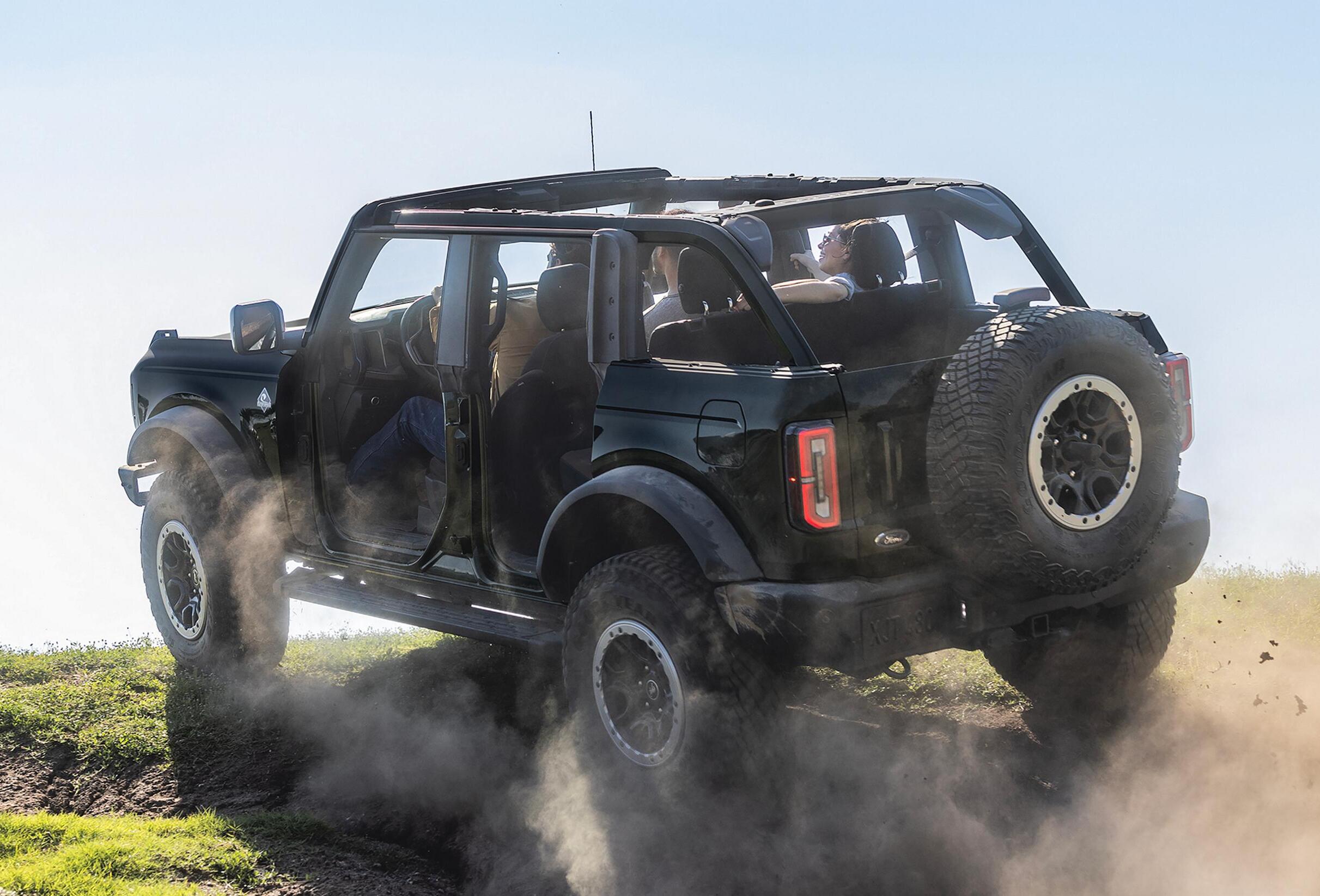 2026 Ford Bronco going over dirt terrain