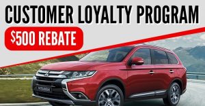 Platinum Mitsubishi $500 Customer Loyalty Program Rebate Calgary Alberta Canada
