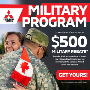 Platinum Mitsubishi Calgary Alberta Alta AB Canada Military Rebate Incentive Special Offer