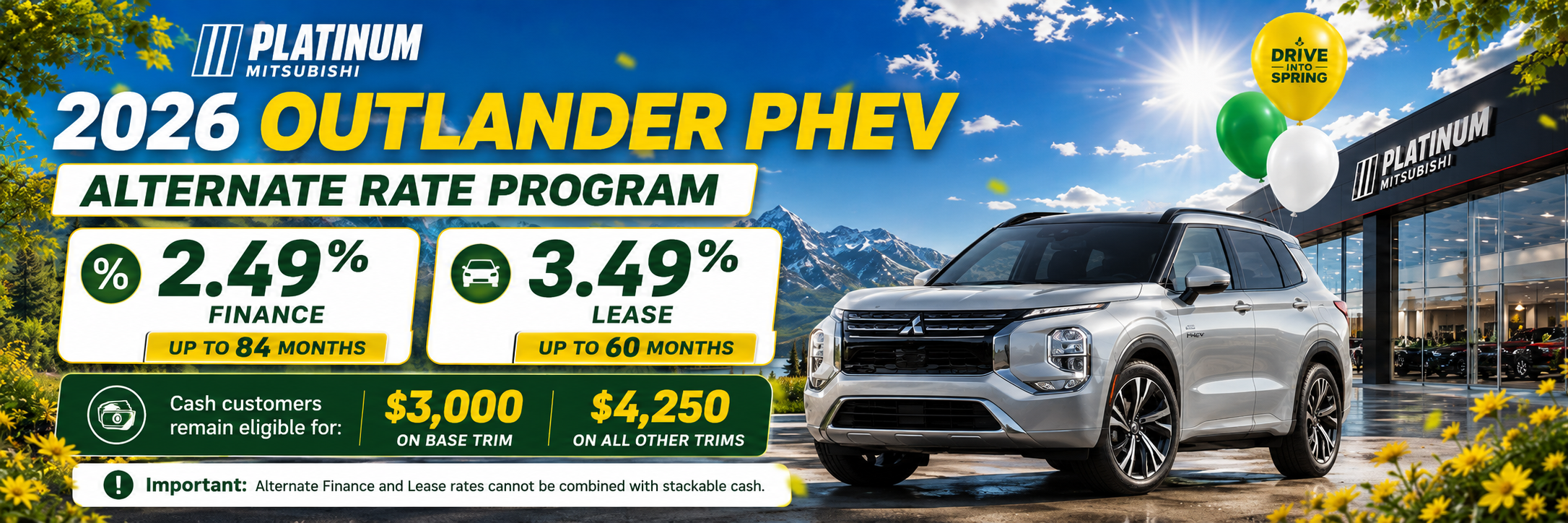 Outlander PHEV Low Rate Mitsubishi Calgary Outlander PHEV