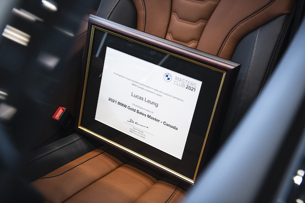 Policaro BMW's Lucas Leung achieves BMW Gold Sales Master status ...
