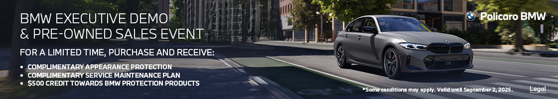 Policaro BMW Executive Demo & Pre-Owned Sales Event