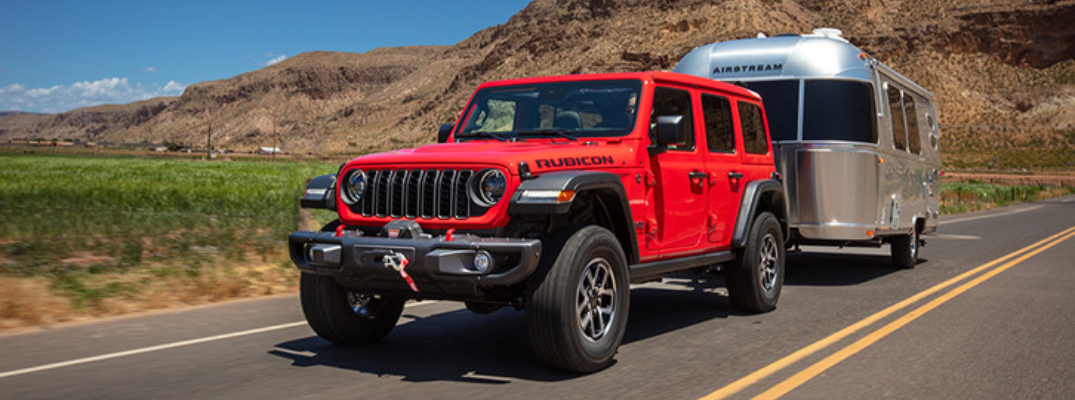 2026 Jeep Wrangler towing a trailer