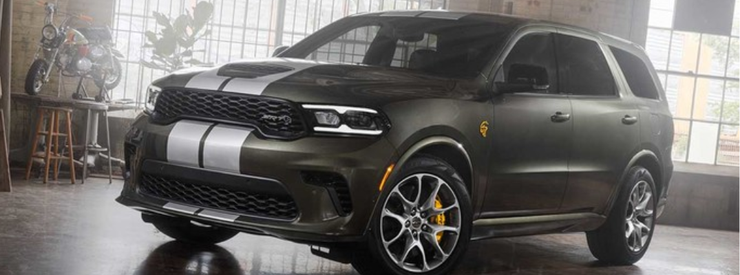 Dodge Durango parked in warehouse