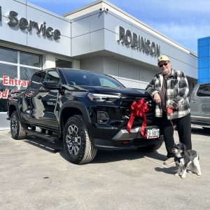 Customer purchased a 2025 Chevy Colorado from Robinson Chevrolet Seaforth