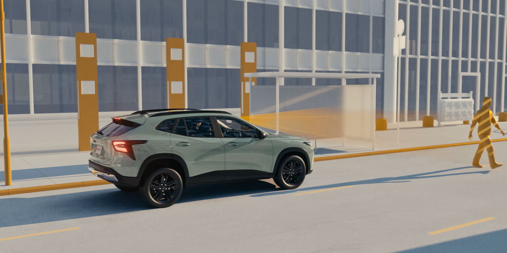 Chevrolet Trax pedestrian braking 