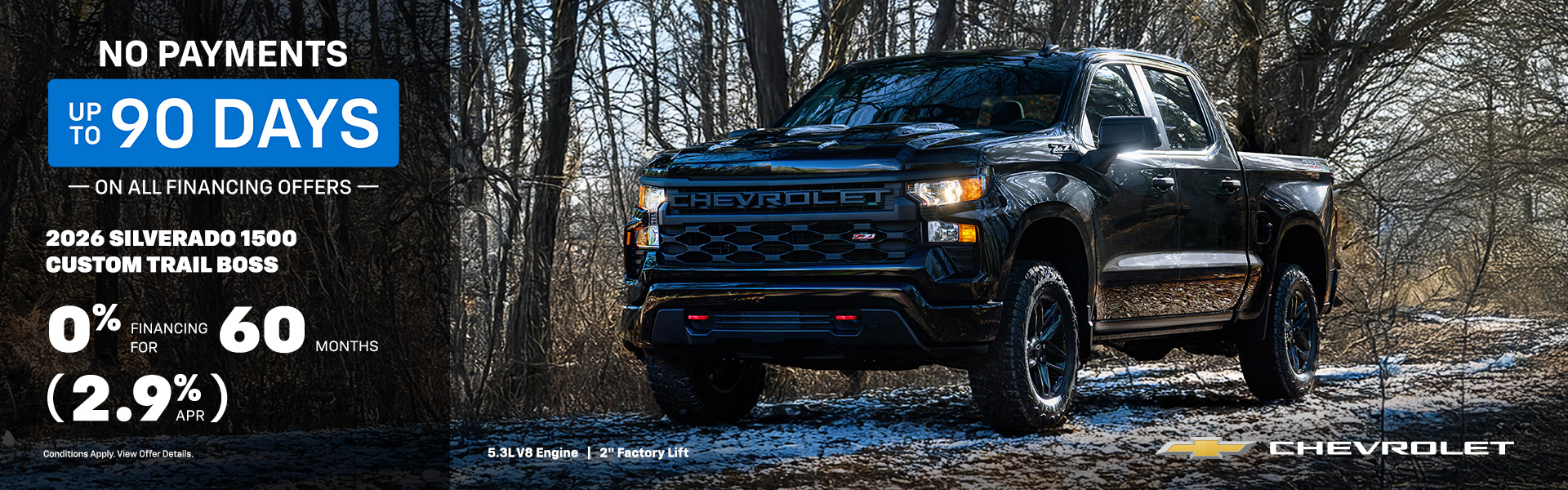 0% financing for up to 60 months