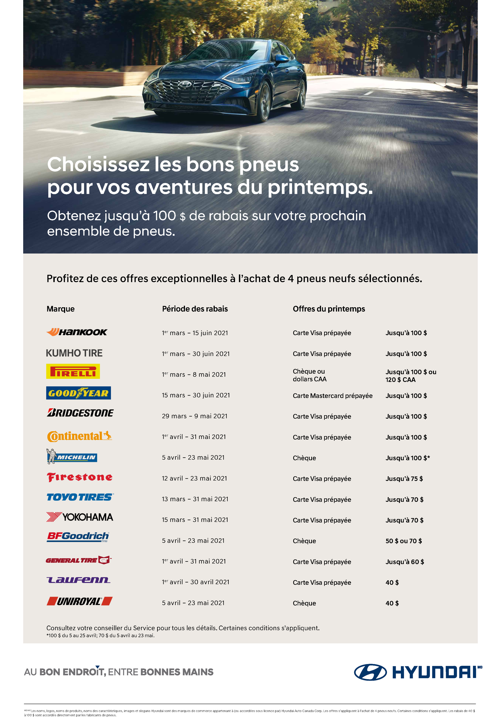 Promotion Entretien du Printemps