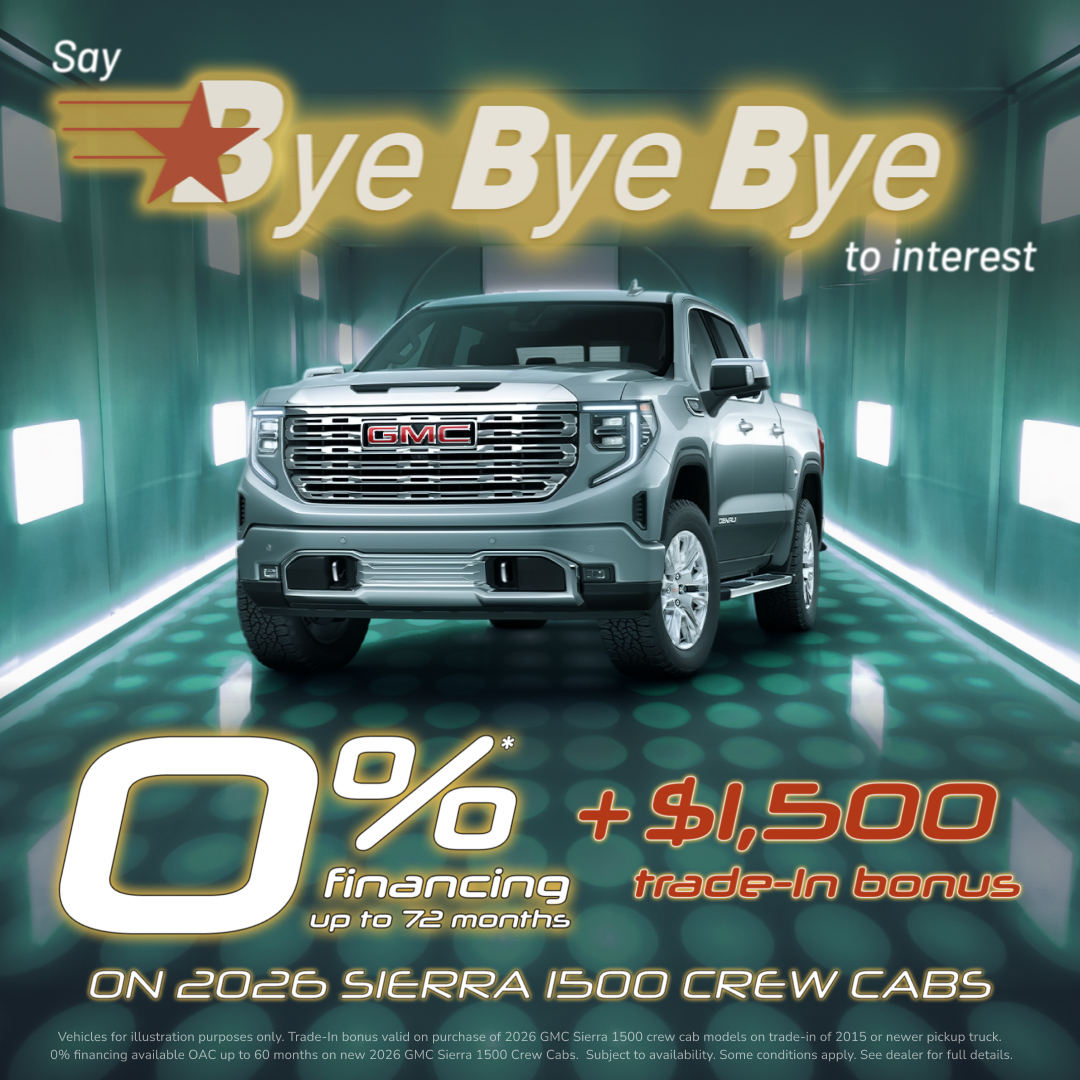 0% Financing on 2026 Sierra 1500’s