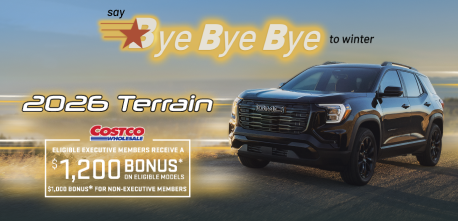 Costco members can save an additional $1,200 on a New 2026 GMC Terrain