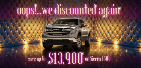 Save up to $13,900 on GMC Sierra 1500s
