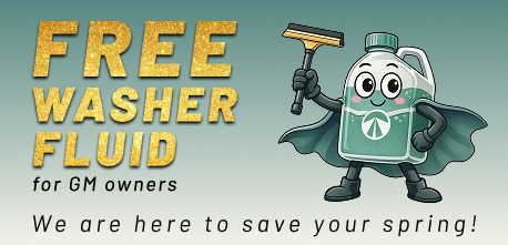 GM Owners get free washer fluid