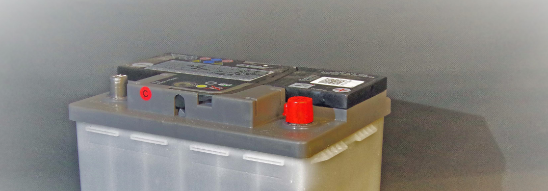 Car battery close-up