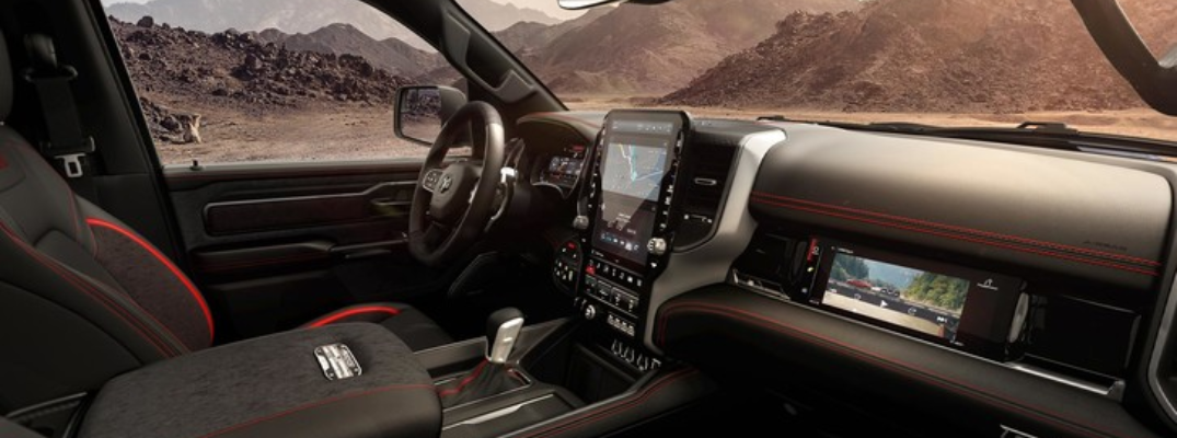 2026 Ram 1500 interior shot of the infotainment