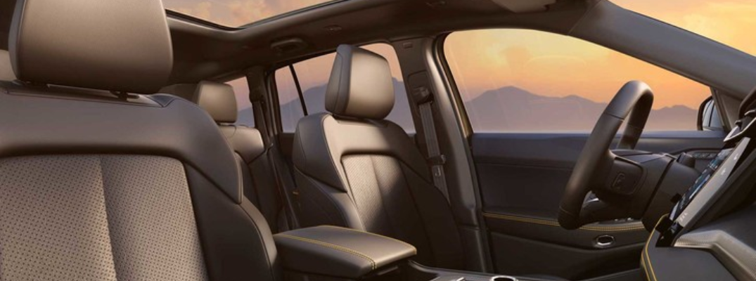 2026 Jeep Cherokee interior shot of the driver and passenger seat