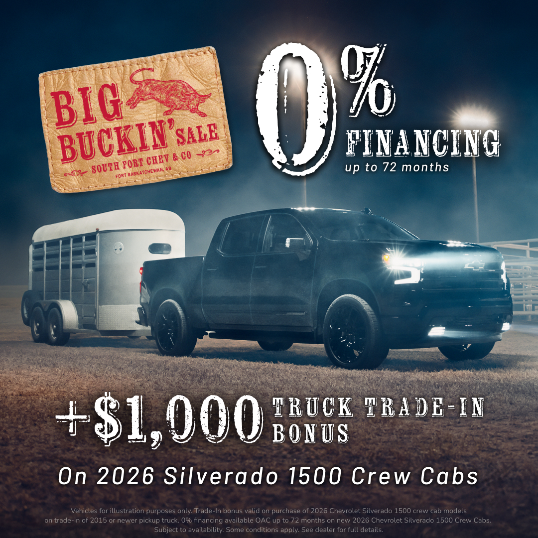 2026 Silverado 1500 – Buck Interest and Get a Bonus