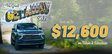 Save up to $12,600 on 2026 Tahoe and Suburban