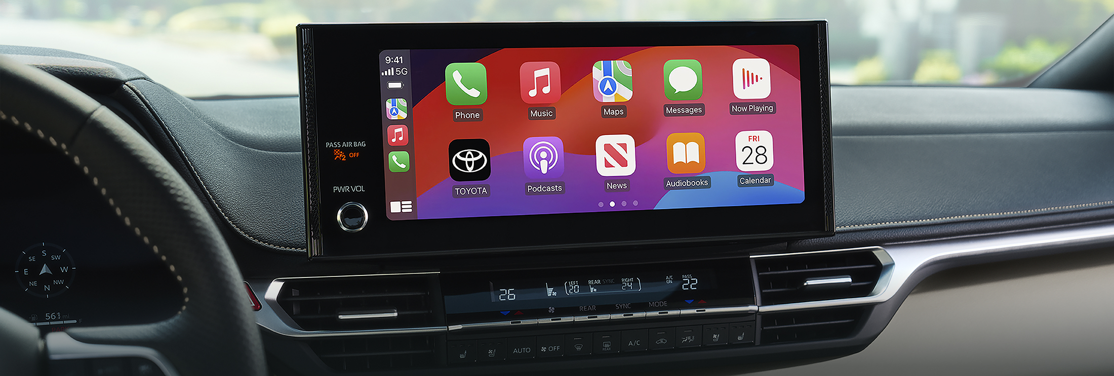 apple carplay inside 2026 Toyota Sienna