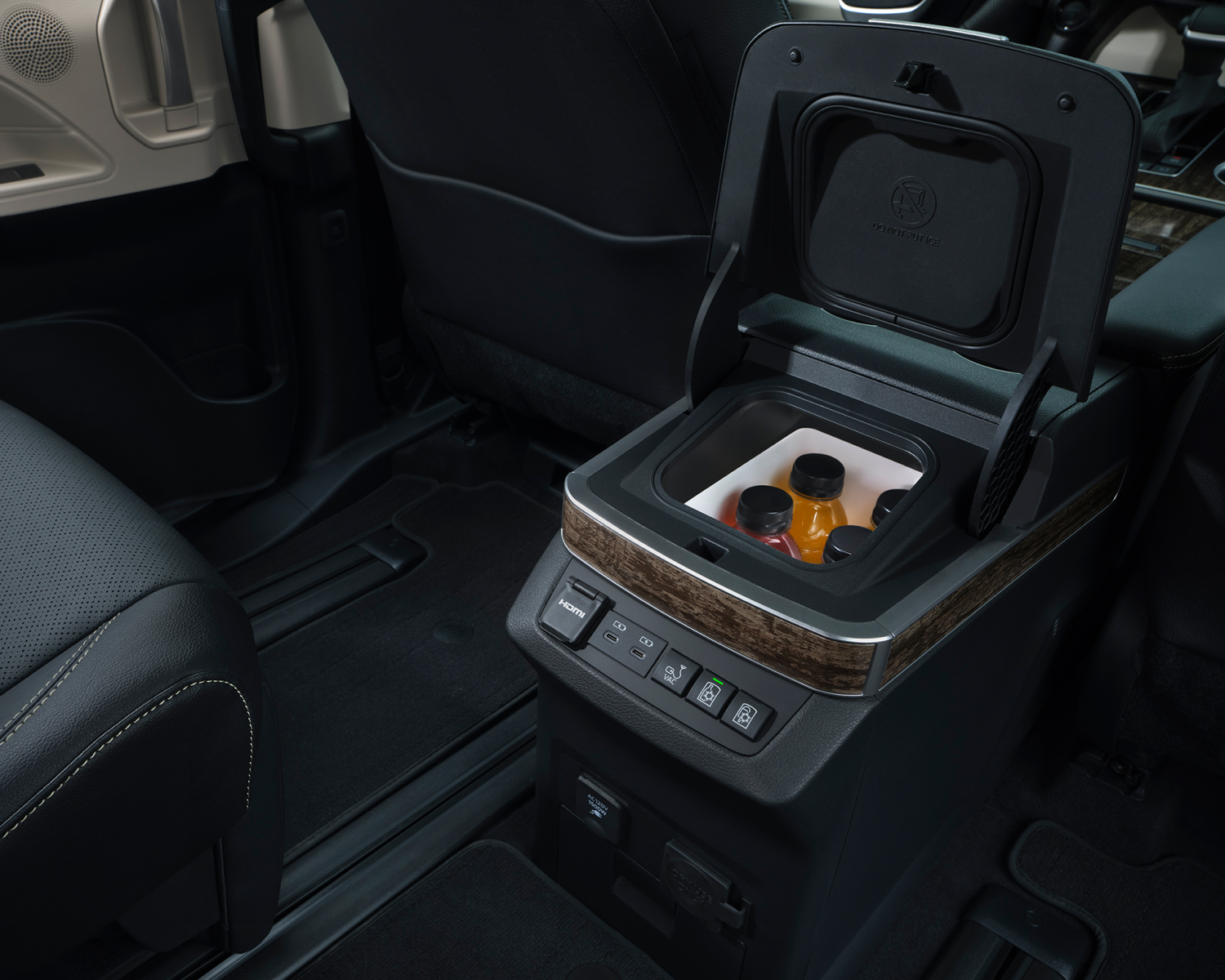Mini fridge inside 2026 Toyota Sienna