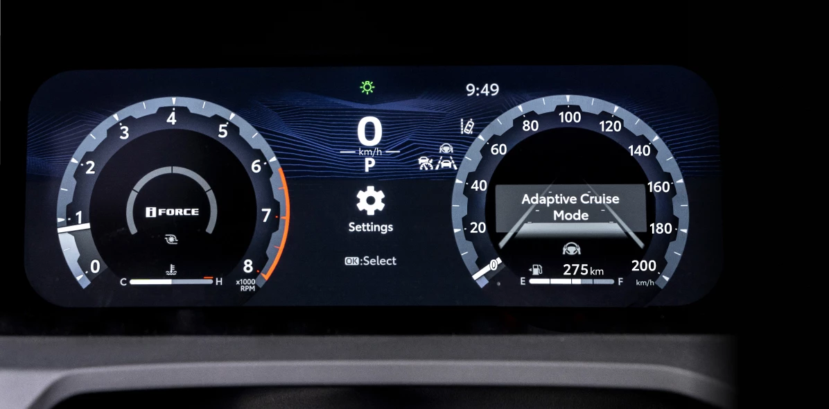 2026 Toyota 4Runner gauge cluster