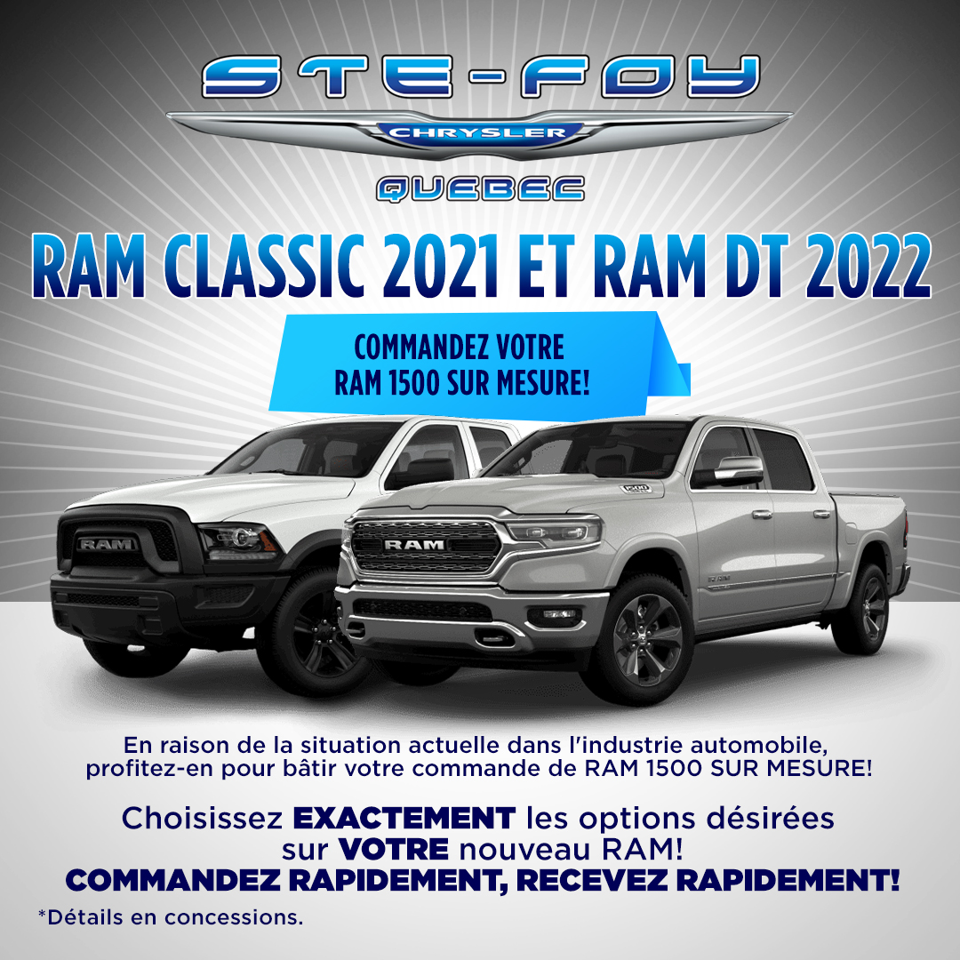 Bâtir votre RAM 1500 Bâtir votre RAM 1500