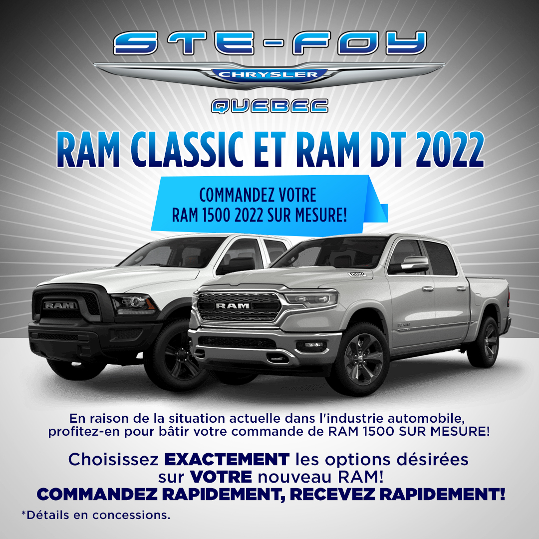 Bâtir votre RAM 1500 Bâtir votre RAM 1500