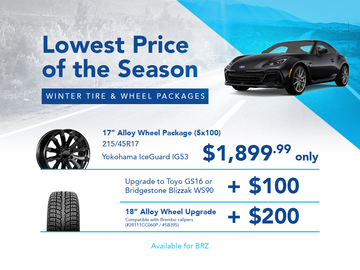 BRZ Tire and Wheel Packages
