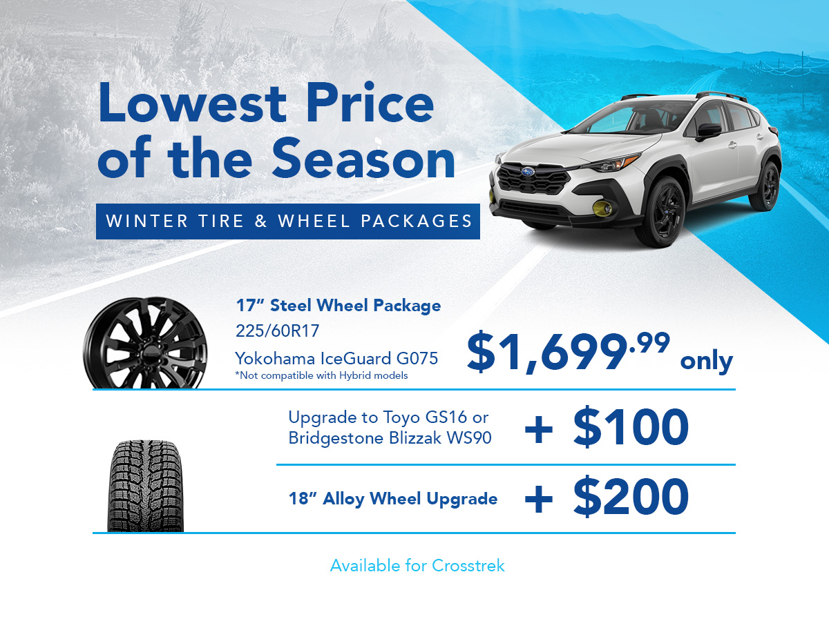 Crosstrek Tire and Wheel Packages