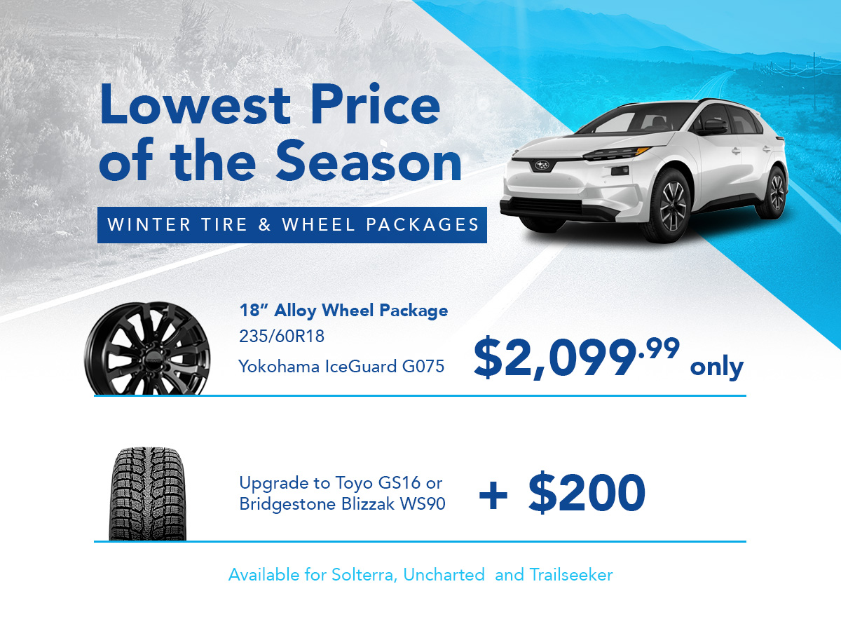 Solterra, Uncharted & Trailseeker Tire and Wheel Packages